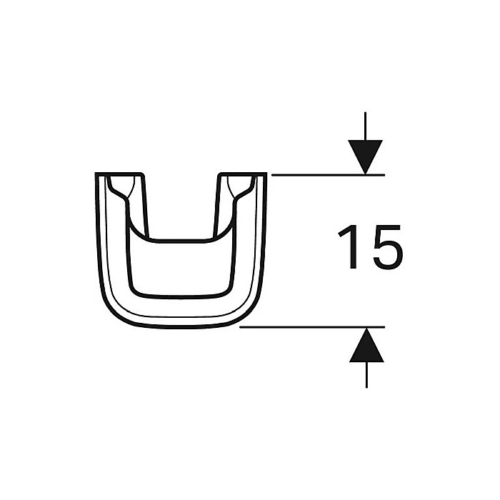 PIEDESTAL GEBERIT SELNOVA SQUARE ALB [3]