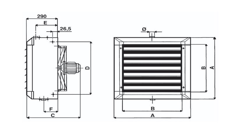 AEROTERMA SABIANA CU 2 VITEZE ATLAS 46A13SX [3]