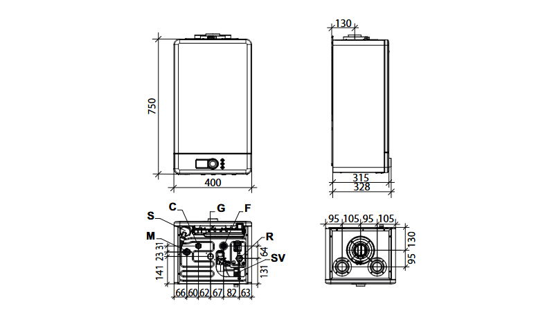 CENTRALA TERMICA IN CONDENSARE INCALZIRE SI ACM FONDITAL ANTEA NEXT KC 35 KIT EVACUARE INCLUS [9]