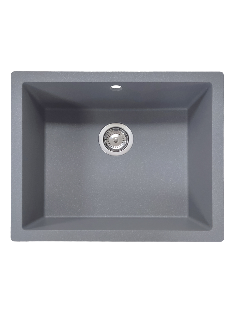 Chiuveta granit SanDonna Joanna Negru metalic, 550x460x200 mm - imagine oficiala 1 [2]