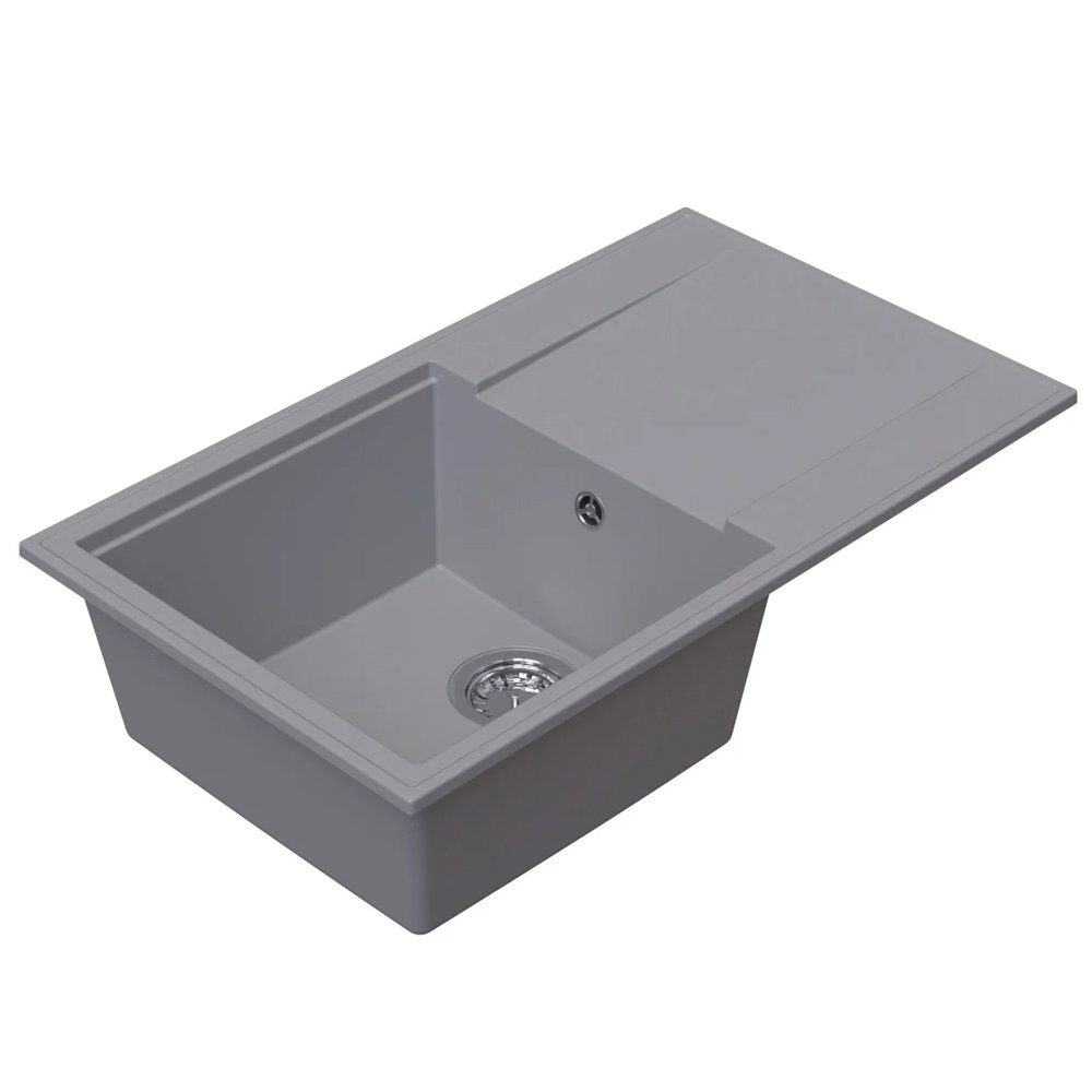Chiuveta granit Ulgranit ULG 780 Gri, 780x460x200 mm - imagine oficiala 1 [1]