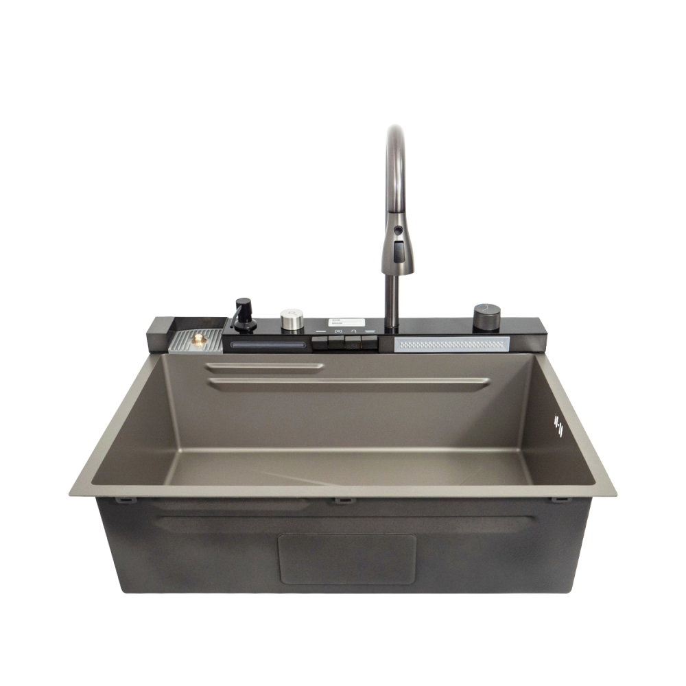 Chiuveta multifunctionala SanDonna HD7550 Crom satin / Inox, 750 x 500 x 230 mm, cod 6427365015274 [8]