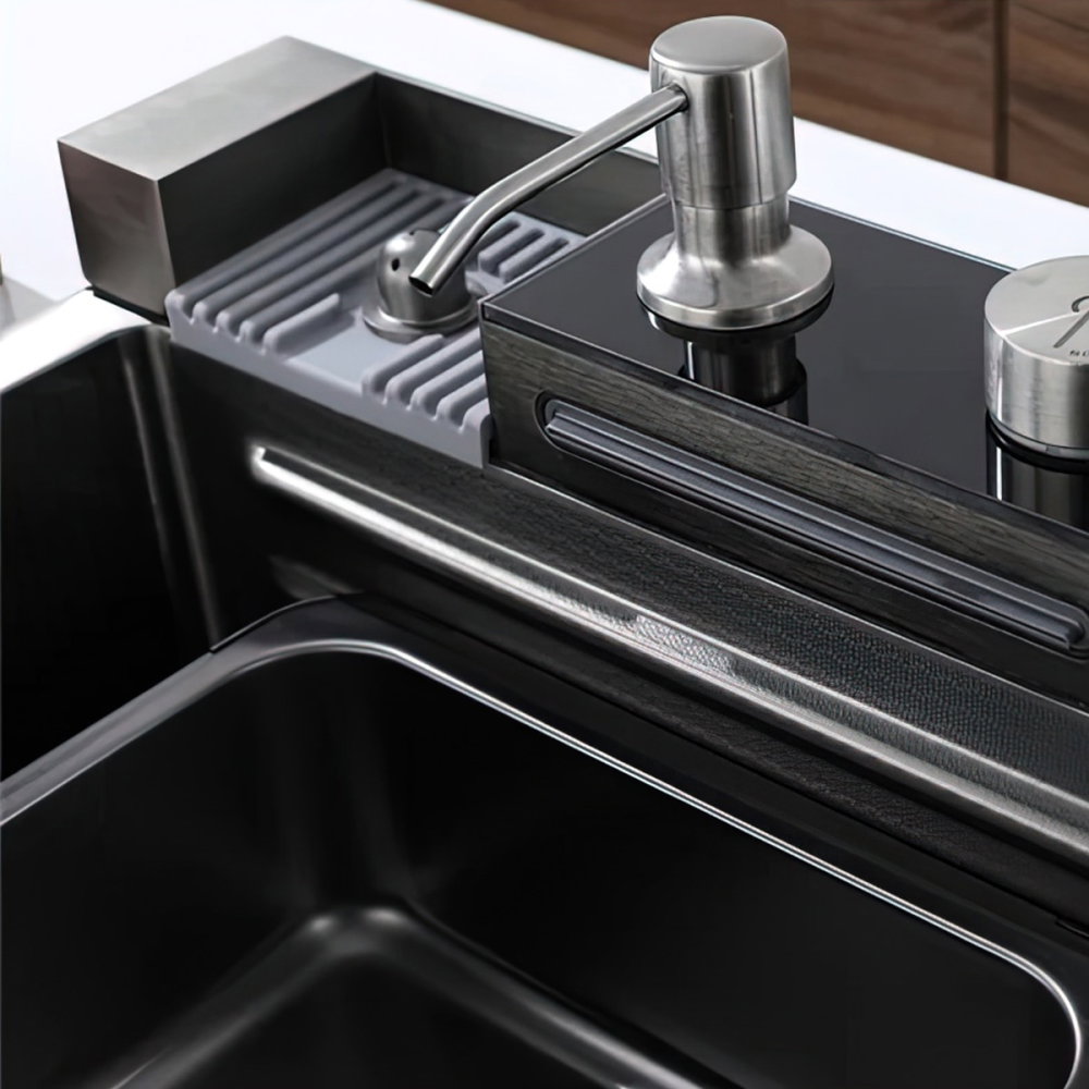 Chiuveta multifunctionala SanDonna HD7550 Negru, 750 x 500 x 230 mm, cod 6427365015281 [3]