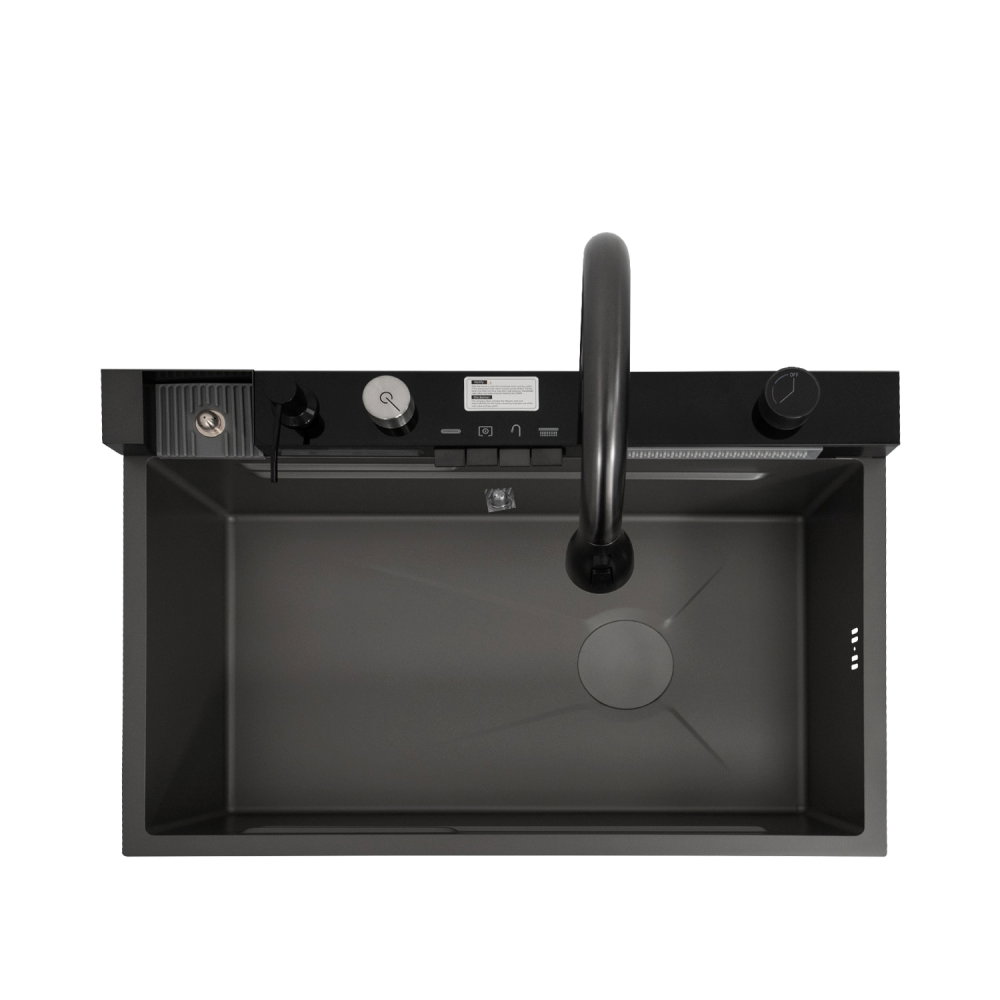 Chiuveta multifunctionala SanDonna HD7550 Negru, 750 x 500 x 230 mm, cod 6427365015281 [7]