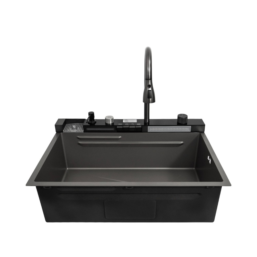 Chiuveta multifunctionala SanDonna HD7550 Negru, 750 x 500 x 230 mm, cod 6427365015281 [8]