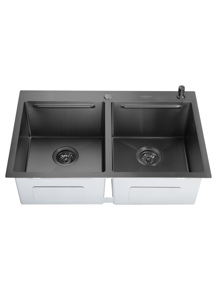 Chiuveta handmade SanDonna HD7850DR Negru, 780x500x230 mm - imagine oficiala 1 [2]