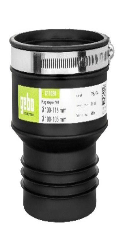 Gebo Mufă adaptare cu niplu 73-90mm-> 79-86mm, 0,5 bar, EPDM / V2A [1]