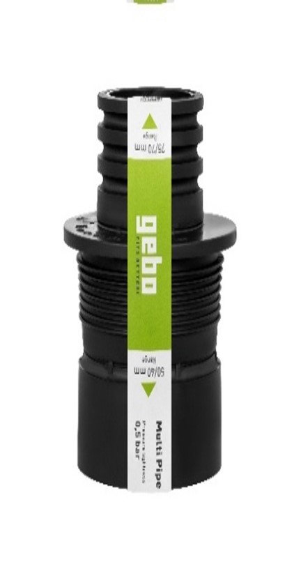 Gebo Niplu adaptare multi 75 / 70mm-> 50 / 40mm, 0,5 bar, TPE [1]