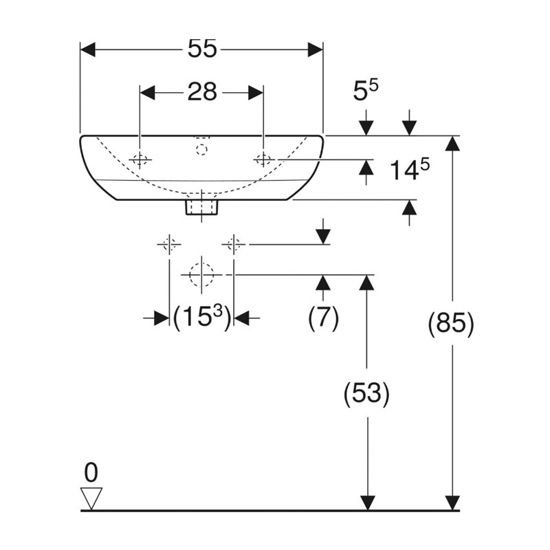 LAVOAR GEBERIT SELNOVA 55 OVAL 500.315.01.7 [3]