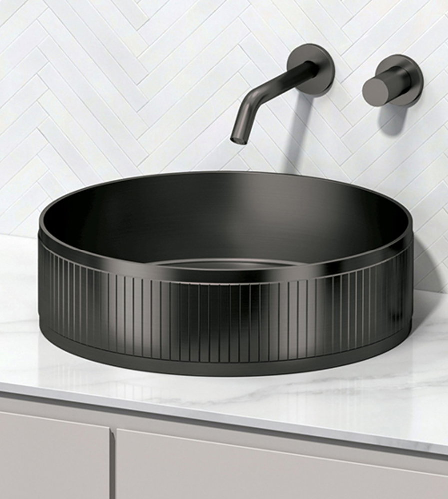 Lavoar handmade inox SanDonna HD400 Auriu, 400x400 mm, adancime 120 mm - imagine oficiala 1 [3]