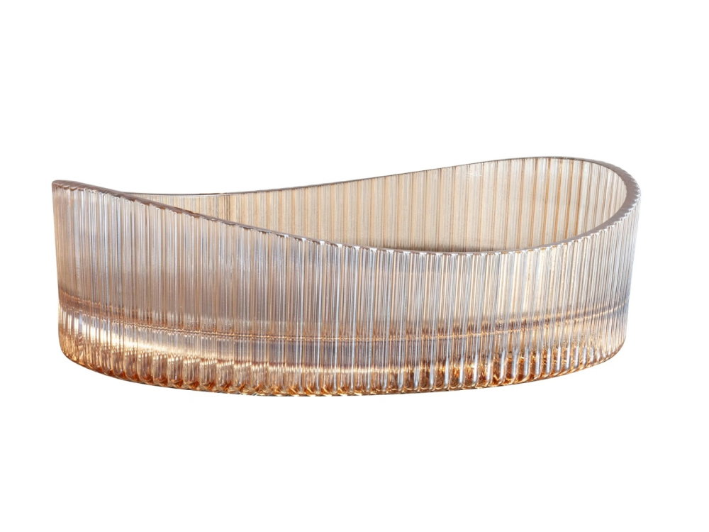 Lavoar sticla securizata SanDonna Gala Gold GL35AM Auriu, 510 x 355 x 150 mm, cod 6427365016066 [1]