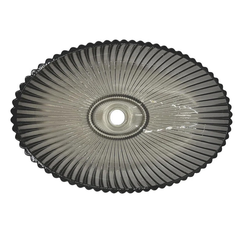 Lavoar sticla securizata SanDonna Perla GL49A Negru, 510 x 350 x 150 mm, cod 6427365016035 [6]