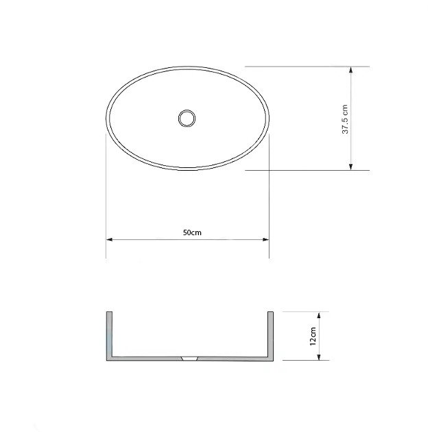 Lavoar sticla SanDonna Vela Auriu GL38-J Auriu, 500x375x120 mm - imagine oficiala 1 [4]