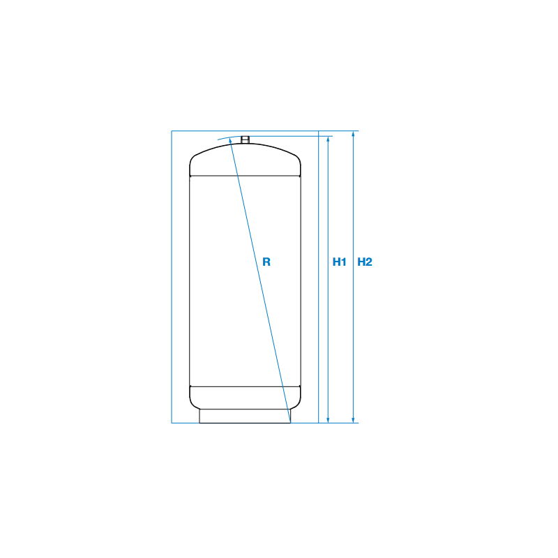 Puffer stocator igienic Lambollitori Gamma R2 1000 L cu izolație – stocare termică eficientă [6]