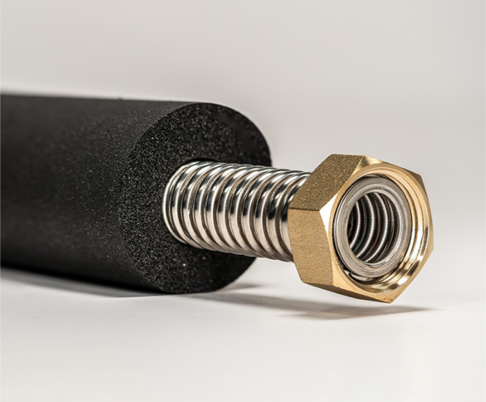 RATTAY RACORD FLEXIBIL INOX APA 1"-1" FI-FI 50CM GOFRAT CU IZOLATIE 13MM - Rattay [1]