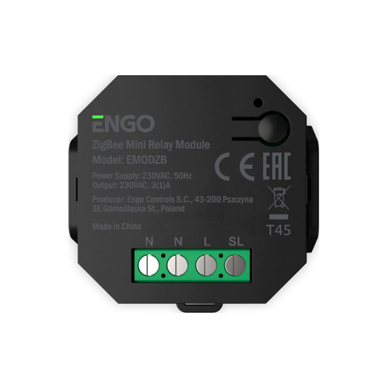 Releu zigbee cu functie de repetator retea 230v engo emod-zb [1]
