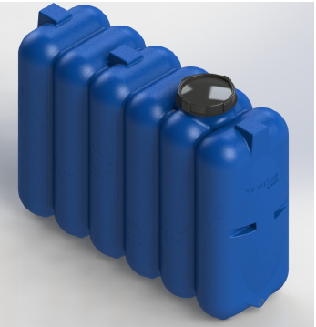 Rezervor apă 1000L rectangular Valrom [1]