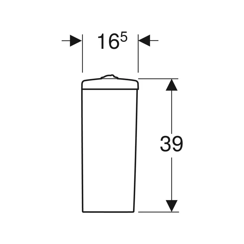 Rezervor aparent Geberit Selnova spălare cu două volume de apă 500.268.01.1 [5]