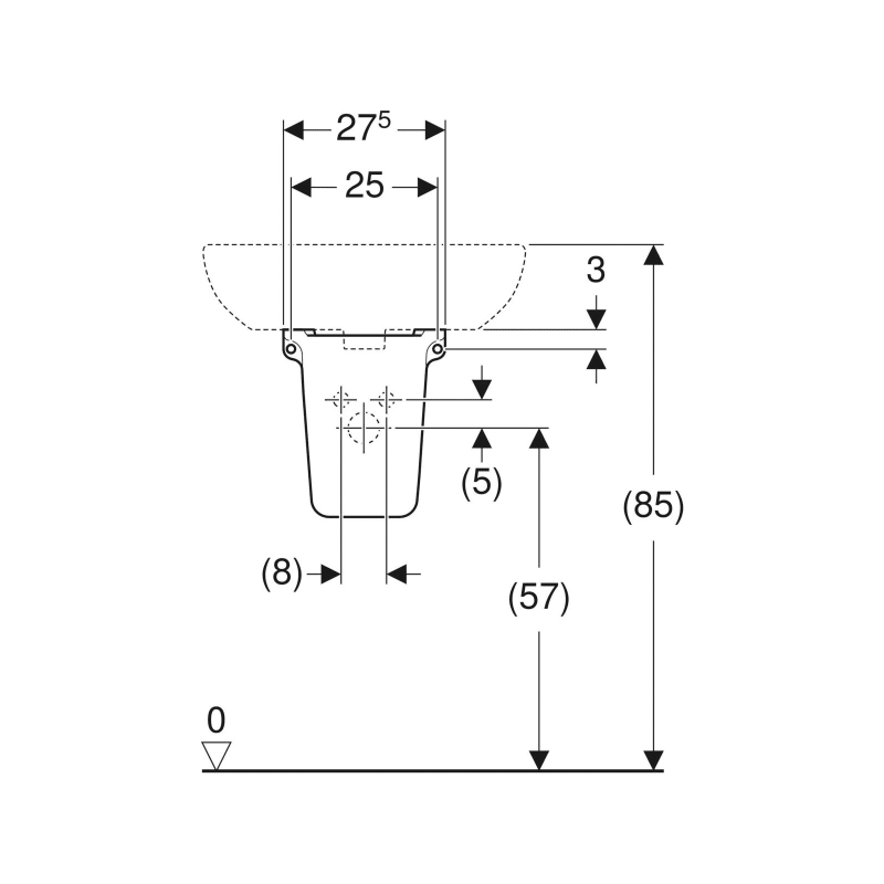 Semipiedestal rotund Geberit Selnova 500.329.01.7 [4]