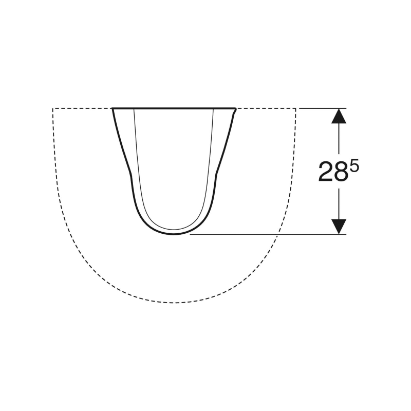 Semipiedestal rotund Geberit Selnova 500.329.01.7 [3]