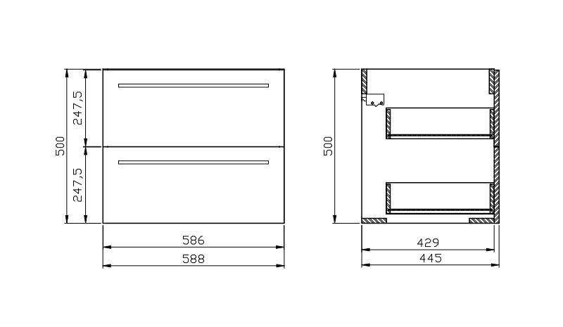 SET MOBILIER BAIE DULAP GRACJA SI LAVOAR ONTARIO  S801-068-DSM CERSANIT [2]