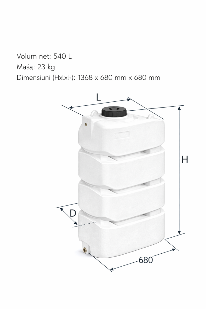 Sistem complet apă casă cu rezervor apa VALPurio 500SP cu pompă automată si ioni de argint Model 2026 [1]