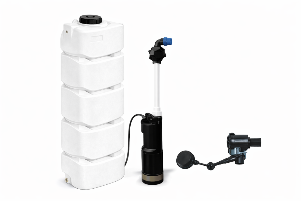 Sistem complet stocare și pompare apă VALPurio 700 SP cu rezervor apa 700L, pompă automată și protecție antibacteriană cu ioni de argint Model 2026 [1]