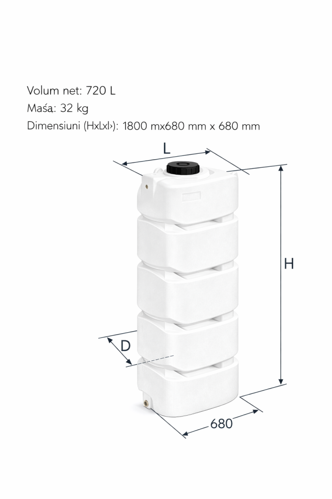 Sistem complet stocare și pompare apă VALPurio 700 SP cu rezervor apa 700L, pompă automată și protecție antibacteriană cu ioni de argint Model 2026 [2]