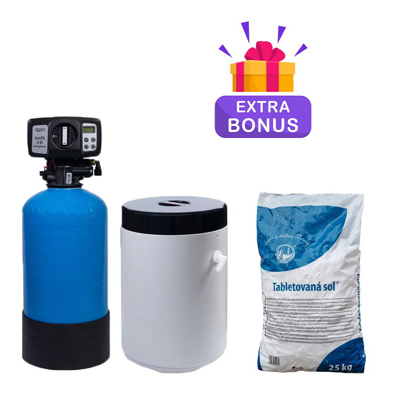 Statie dedurizare apa Soft 10 Simplex Q=0,8 mc/h cu by-bass AQUA09111010008 Aquapur Valhoh Valrom [1]