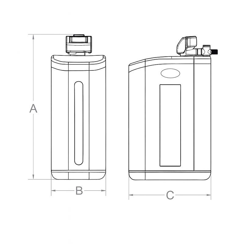 Statie dedurizare apa Soft 18 CAB Q=1,5 mc/h cu by-bass AQUA09110018015 Aquapur Valhoh Valrom [6]
