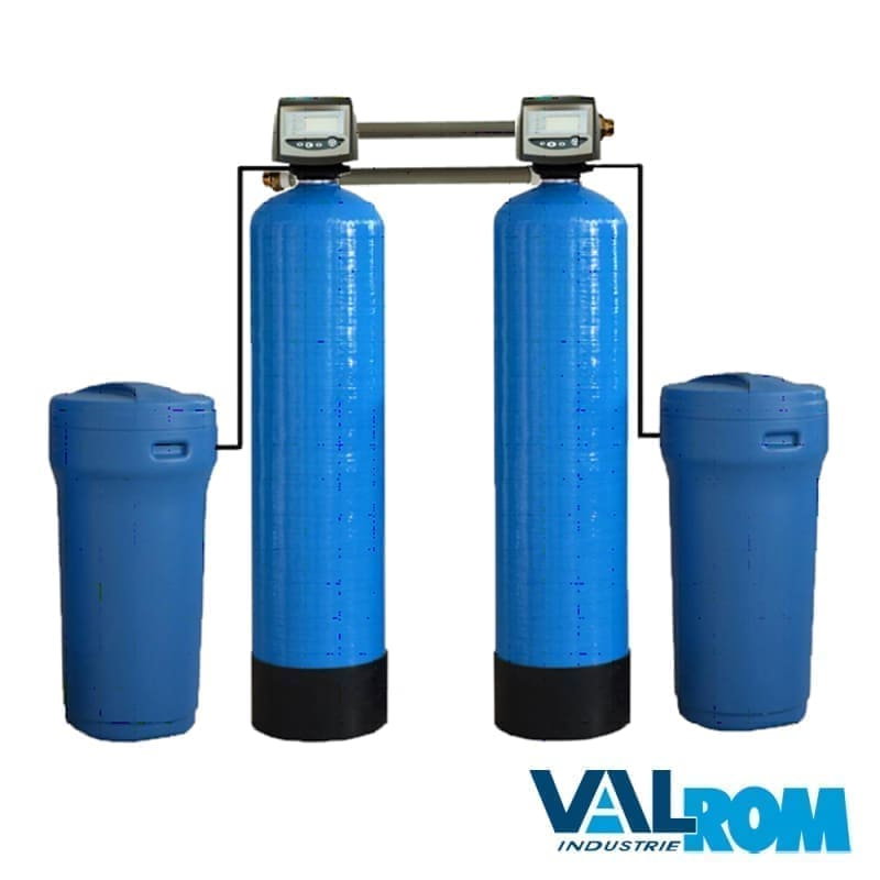 Statie dedurizare Valhoh soft 25 TWIN vana performa Q=1,3MC/H (cu by-pass), cod AQUA09170025013, imagine produs 1 [1]