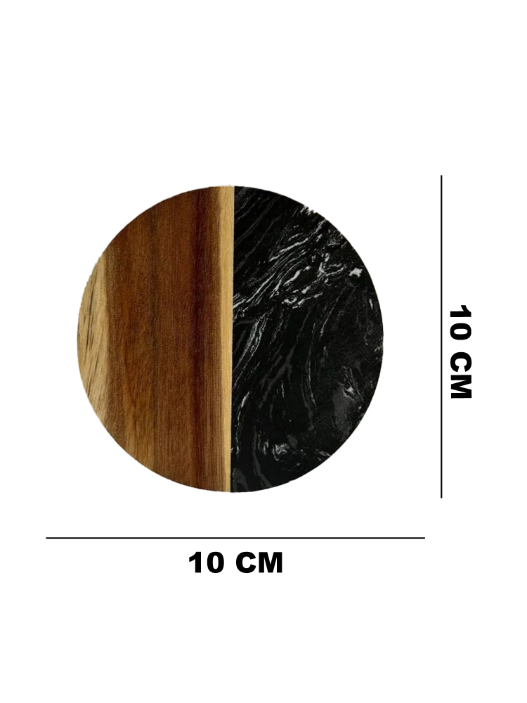 Suport pahare SanDonna 885 Negru, rotund, 10 x 10 cm, cod 6427365018756 [4]