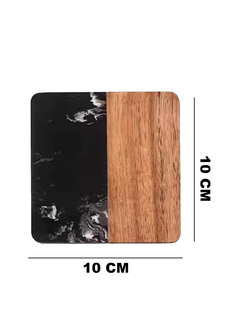 Suport pahare SanDonna 891W Negru, patrat, 10 x 10 cm, cod 6427365018770 [3]