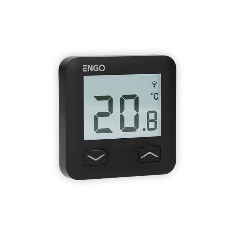 TERMOSTAT DE AMBIENT CU FIR CU CONTROL PRIN INTERNET ENGO E10-B NEGRU [2]