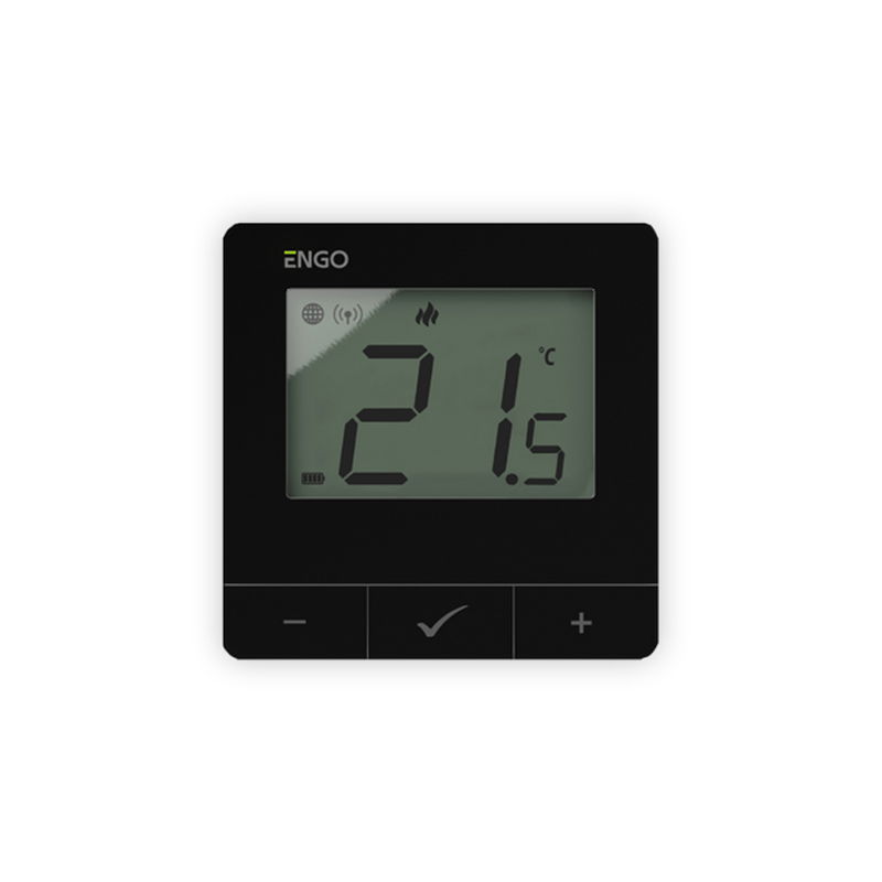 TERMOSTAT DE AMBIENT FARA FIR CU CONTROL PRIN INTERNET ENGO E20i-B NEGRU [2]