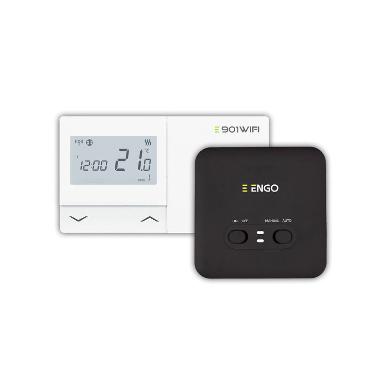 TERMOSTAT DE AMBIENT FARA FIR CU CONTROL PRIN INTERNET ENGO E901WIFI ALB [1]