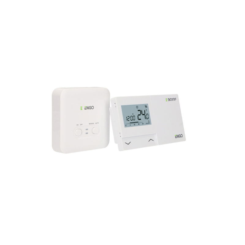 TERMOSTAT DE AMBIENT FARA FIR CU CONTROL PRIN RADIO FRECVENTA ENGO E901-RF ALB [4]