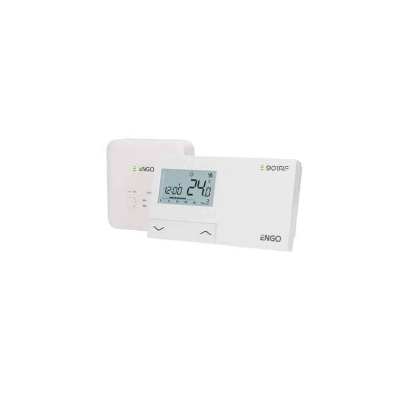 TERMOSTAT DE AMBIENT FARA FIR CU CONTROL PRIN RADIO FRECVENTA ENGO E901-RF ALB [3]