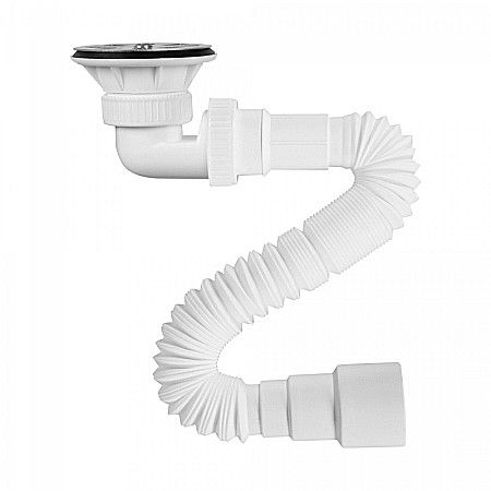 Obiecte Sanitare - CR SIFON CADITA 11/2 FLEXIBIL CU VENTIL 5020