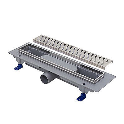 Rigole dus, sifoane, pardoseala - RIGOLA DUS LIV 350MM GRILA INOX VIBE RAMA INOX 674740