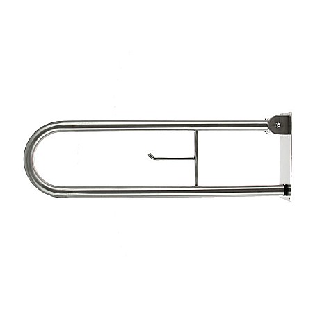 Accesorii - BARA CU PORTHIRTIE RABATABILA HEKO ALB 750 MM PENTRU PERSOANE CU DIZABILITATI BG0800
