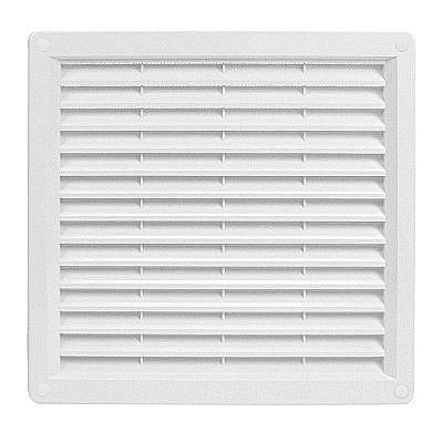 Climatizare - GRILA SD 300X300 CU PLASA SIMPLA DEFLEXIE ALUMINIU ALB