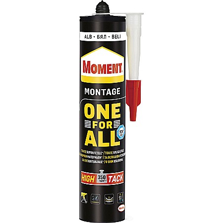 Silicon Banda adeziva - SILICON MOMENT ONE FOR ALL 440GR ALB ADEZIV MONTAJ SI ETANSANT HRO176 1945805