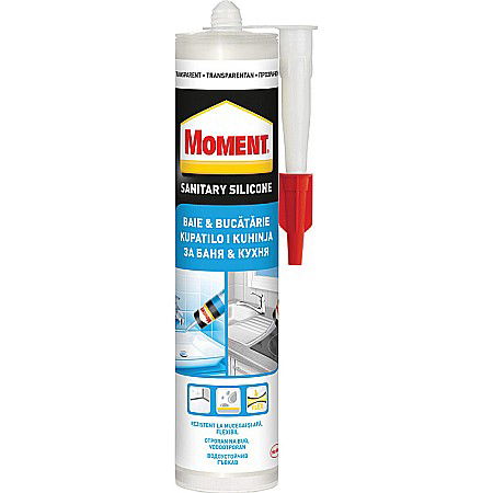 Silicon Banda adeziva - SILICON SANITAR BAIE BUCATARIE MOMENT ALB 280 ML HRO20/1868676