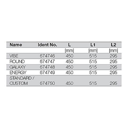 RIGOLA DUS LIV 450MM GRILA INOX GALAXY RAMA INOX 674748 [1]