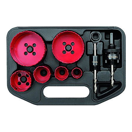 Unelte pentru instalatori - SET CAROTE PENTRU ELECTRICIENI 22-73MM 8BUC 3380 YT