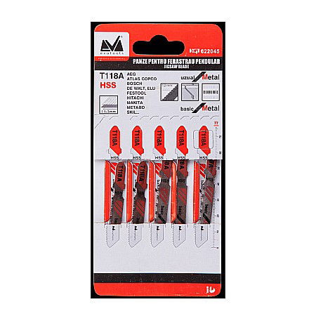 Pendulare si accesorii - PANZA FERASTRAU PENDULAR METAL 77MM H-MT118A 1BUC 622045 EVOTOOLS PLUS