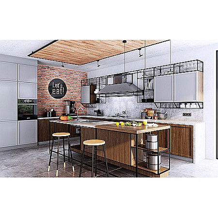 BATERIE BUCATARIE FERRO BZA4W STATIVA CU PIPA FLEXIBILA ZUMBA ALBA [3]