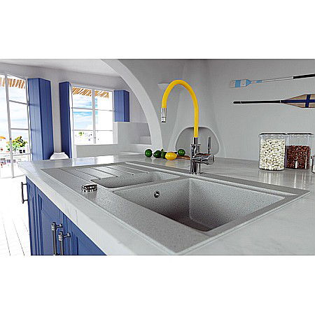 BATERIE BUCATARIE FERRO BZA4C STATIVA CU PIPA FLEXIBILA ZUMBA GALBENA [2]