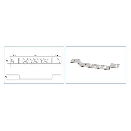 PLACA FIXARE IN ZID 2 POSTURI OTEL ZINCAT PEX PPSU PEXKIT PEX030101000000 [1]